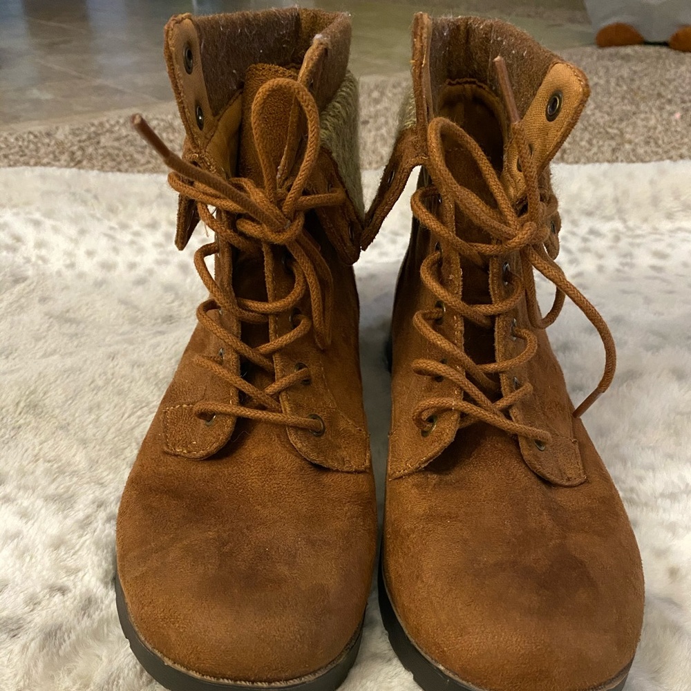 Brown booties